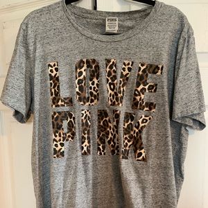 Victoria secret pink campus short sleeve tee XL